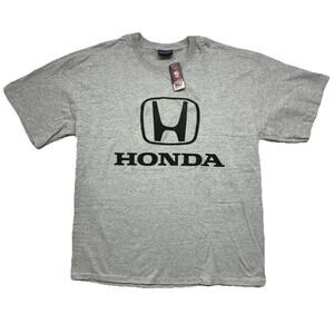 Honda Motor Company Logo T Shirt Vtg 90s Automobile Car Grey Size XL